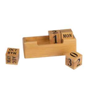 Stolní kalendář z bambusu > béžová