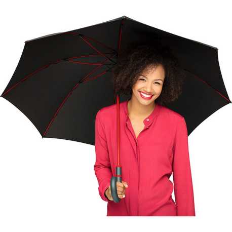 Deštník (FARE AC midsize umbrella -Style) > černá/červená (potisk loga v ceně)