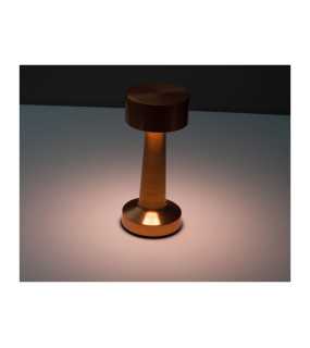 Stolní lampa z nerezové oceli s baterií > zlatá