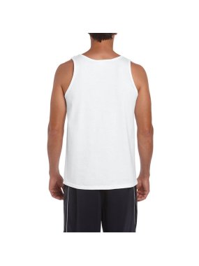 Pánské tílko(GILDAN SOFTSTYLE TANK TOP)>bílá>M
