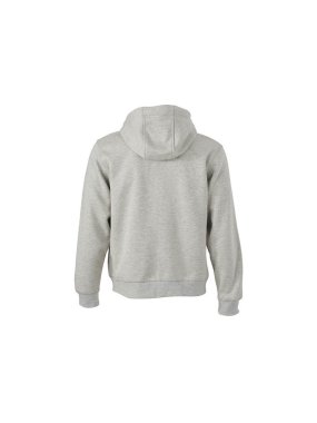 Pánská mikina (JN Men's Doubleface Jacket)>šedá (heather) / purpurová>2XL