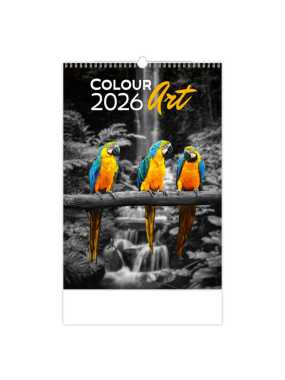 Nástěnný kalendář (Colour Art 2026) - 31,5 x 52 cm