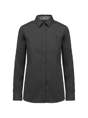 Dámská košile (Kariban LADIES' NEVADA LONG SLEEVE COTTON SHIRT) > šedá (dark) > 2XL