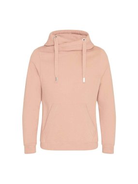 Unisex mikina (Just Hoods CROSS NECK HOODIE) > hnědá (nude) > XL