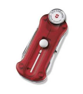 Kapesní nožík Golf Tool >  červená (transparent)