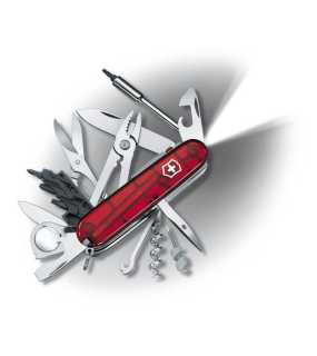 Multifunční kapesní nožík CyberTool Lite >  červená (transparent)